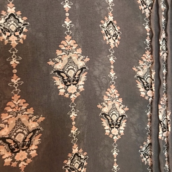 Bohemian blouse | boho top | pink gray blouse - Picture 3 of 8